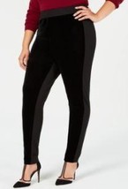 I.n.c. Shaping Plus Size Velvet and Stretch Leggings, Size 2X - £19.34 GBP