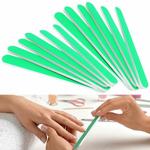 12 Pc Professional Nail File Double Sided Emery Boards Manicure 180 Grit Green - $20.99