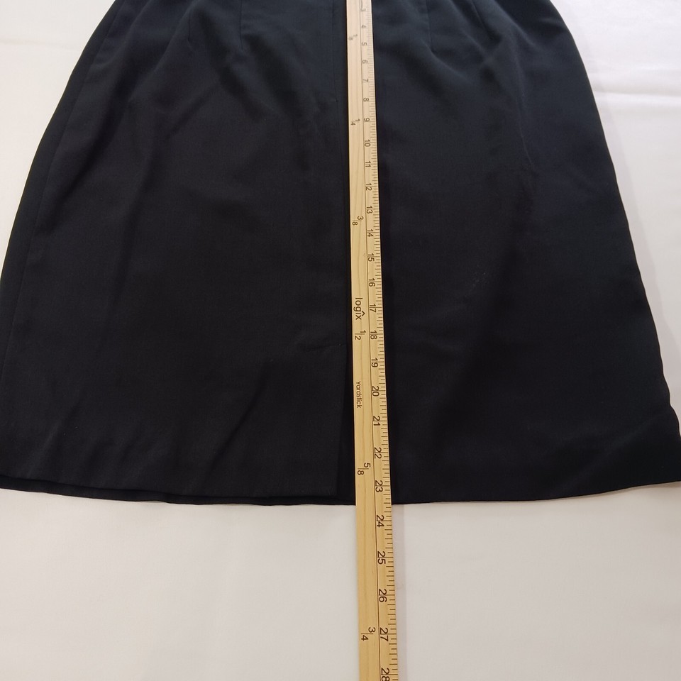 Norton McNaughton Back Zipper & Slit Women's Black A-Line Skirt Size 14 Waist 33 Item image 11