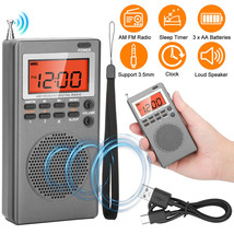 Portable Lcd Digital Am Fm Radio Receiver Battery Operated Stereo Sound ... - £25.65 GBP