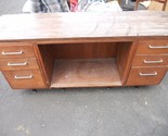 LOCAL PICKUP ANTIQUE Home Office Wood Furniture Computer Desk Storage Shelf - $117.36