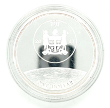 2017 Fiji 1 Dollar Proof Coin, 50th Anniversary of Moon Landing, JFK Speech - $61.46