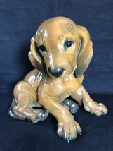 Rosenthal Enorme Bassotto Cucciolo Appoggiata Grande dog Karner, Selb Germania - £413.50 GBP