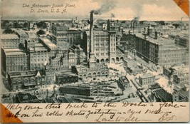 Vtg Postcard 1905 UDB The Anheuser-Busch Plant Saint Louis Missouri MO USA  - £10.24 GBP