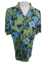 Pussers Vintage Men Hawaiian camp shirt pit to pit 23.5 M aloha tropical floral - £18.59 GBP