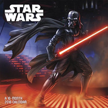 Classic Star Wars Saga 16 Month 2018 Photo Images Wall Calendar NEW SEALED - £10.89 GBP