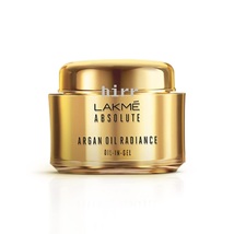 Lakme Argan Oil Radiance Oil-in-Gel  Moisturizer For Dry Skin Face Serum 50 g, - £25.69 GBP