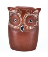 Hand Carved Kisii Soapstone Mini Miniature Brown Owl Keepsake Figure Mad... - £12.65 GBP