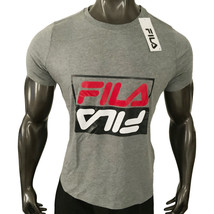 Nwt Fila Msrp $32.99 Chatterbox Mens Gray Crew Neck Short Sleeve T-SHIRT Size 1X - £15.09 GBP