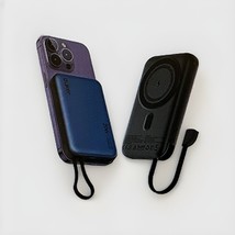 Euker Wireless Portable Charger with Built in Cable， 10000mAh Magnetic P... - $29.69