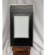 Ralph Lauren CHAIRMAN Picture Frame Black Croc Alligator Leather Frame S... - €59,51 EUR