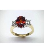 Garnet Wedding Ring Woman Gold Ring garnet Woman Gift Ring Promise Rings   - £113.31 GBP