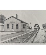 Dundas Minnesota Railroad Train Depot Drawing John Cartwright Signed Pri... - £15.48 GBP