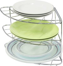 Simple Houseware 3-Tier Counter Corner Shelf Organizer, Chrome - $51.99