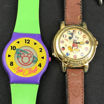 Disney Mickey Mouse Lot of 5 Vintage Watches New York MM Club Internatio... - £46.50 GBP