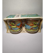 Vtg Libbey Glass Tumbler Juice Covered Bridge Grain Mill River 9.5 oz Se... - $33.72 CAD