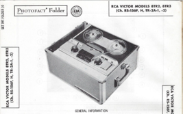 1958 RCA VICTOR 8TR2 8TR3 REEL To REEL Photofact SERVICE Repair MANUAL R... - £7.88 GBP