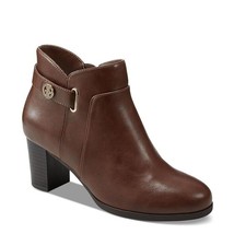 Giani Bernini Womens 10.5 M Brown Leather Zip Up High Heel Booties DISPL... - £38.25 GBP