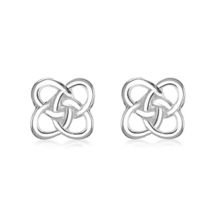 Tuscany Silver Sterling Silver Flat Celtic Knot Stud Earrings  - $144.00