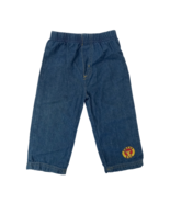 Vintage Infant Baby Boy Blue Denim Pants Size 18 Months Elastic Waist - $20.22 CAD
