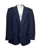 david taylor navy blue gold button blazer sport coat Size 44L - £29.60 GBP