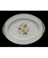Noritake China 11.75&quot; Serving Platter &quot;Nolan&quot; Pattern, Yellow Floral &amp; G... - $26.73 CAD