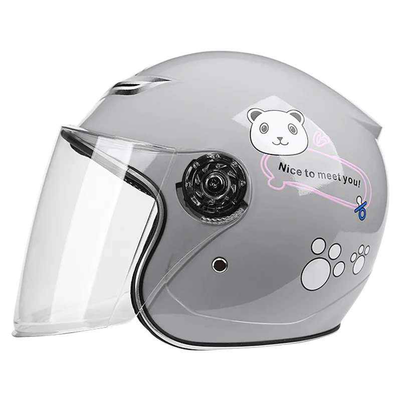 Nuoman Battery Motorcycle Electric Bike Riding Children&#39;s Safety Helmet Casco Mo - £173.22 GBP