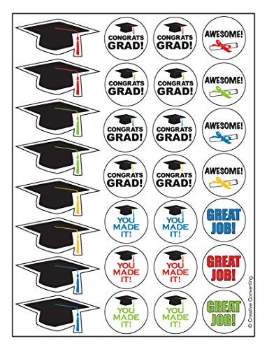 Creative Converting 128 Count Congrats Grad Value Stickers - $1.84