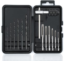 Toolant 13Pcs Drill And Tap Set, Sae, Portable Manual Set For Threading And - £29.87 GBP