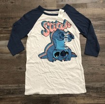 Disney Lilo &amp; Stitch Womens Small Stitch 3/4 Sleeve T Shirt New with Tags - $16.67