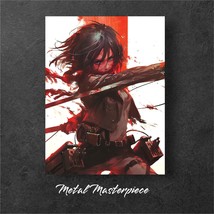 Attack on Titan Mikasa Ackerman Aluminum Wall Decor MetalArt Canva Poste... - $13.63 CAD+