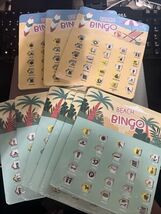 Beach Bingo Finger-Tip Shutter Bingo Cards with Sliding Windows Lot Of 9... - $19.79
