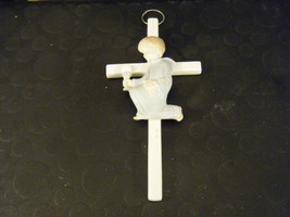 RR Roman Ceramic Porcelain Praying Boy with Cross Wall Hanging - £13.60 GBP