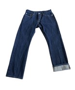 Levis Men’s 514 Redline Selvedge Dark Blue Denim Sz 32x30 Slim Straight ... - $83.29 CAD