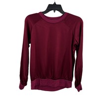 LAMade Dark Red Satin Feel Long Sleeve Size Small (estimated) - £18.43 GBP