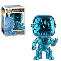 NEW Marvel Infinity War Blue Chrome Thanos Funko Pop Figure - $23.70