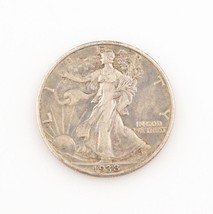 1938-D 50¢ Walking Liberty Half Dollar, XF Condition, Medium Gray Color,... - $171.51