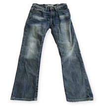 BKE Jeans Mens Size 29S Carter Regular Bootleg Light Wash Buckle Denim - $25.01