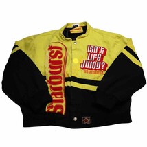 JH Design Starburst Racing Jacket Kids L 9-10 Yellow Long Sleeve Button ... - £39.46 GBP