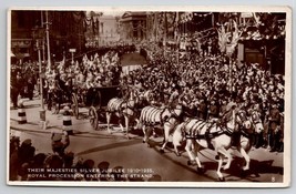 RPPC Their Majesties Silver Jubilee 1910-1935 Royal Procession Postcard R23 - £7.15 GBP