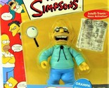 Simpsons GRAMPA SIMPSON Figure Playmates World of Springfield Series 1, NEW - $23.36