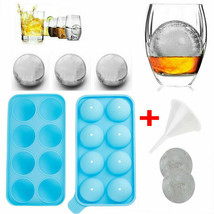 Ice Balls Maker Round Sphere Tray Mold Cube Whiskey Ball Cocktails Silic... - $17.09