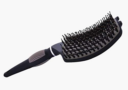 Curved Vented Over-sized Anti-static Boar Bristle Styling Hair Brush For Any Hai - £12.01 GBP