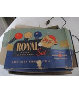 Vintage General Electric Royal 7 Light Candelabra Christmas Lights Round... - €27,08 EUR