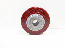 Caster Wheel Roller 4&quot; x 2&quot; Wheels Polyurethane Rollers Casters Rigid Ma... - £7.80 GBP