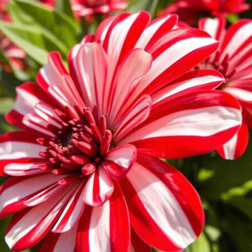 Peppermint Zinnia Seeds Double Bloom Red And White Beautiful Non-Gmo 50 ... - $5.30