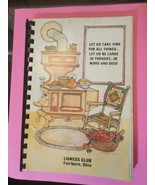 Let Us Take Time For All Things spiral Cookbook lioness club fairborn oh... - $11.17