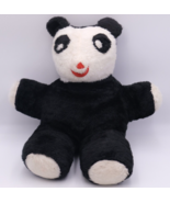 Vintage Creepy Black and White Stuffed Panda Bear Plush 18&quot; No Eyes - Ha... - $50.27 CAD