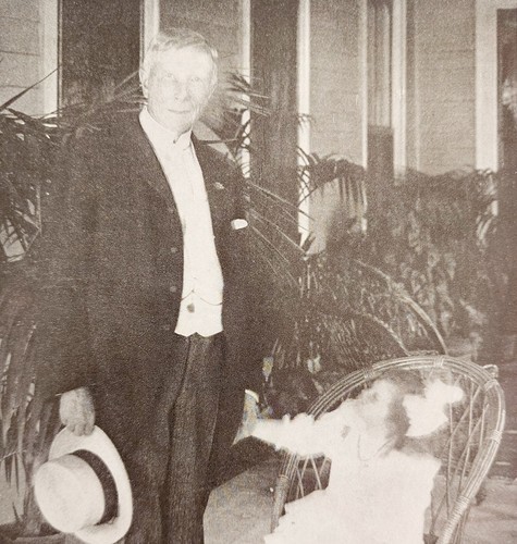 Rockefeller And Granddaughter Pocantico Home Veranda 1908 Historical DWNN26 - $19.99