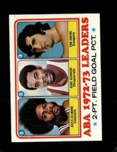 1973-74 Topps #235 Aba 2 Pt Pct GILMORE/KENNEDY/OWENS Ex Nicely Centered *X53191 - £5.40 GBP